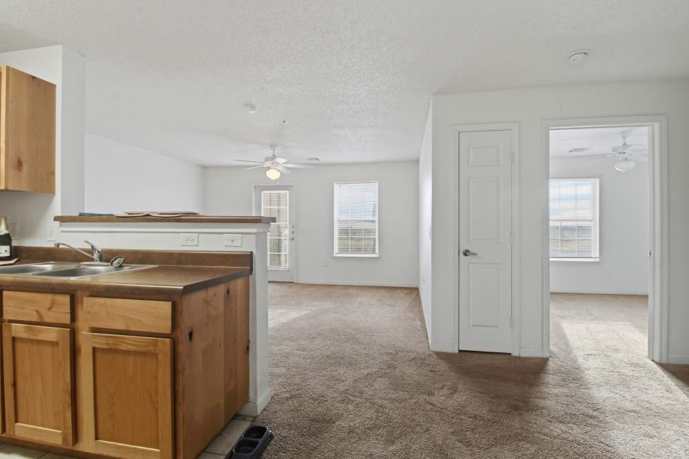 Kitchen area at Rose Meadows Apartments in Levelland,Texas
