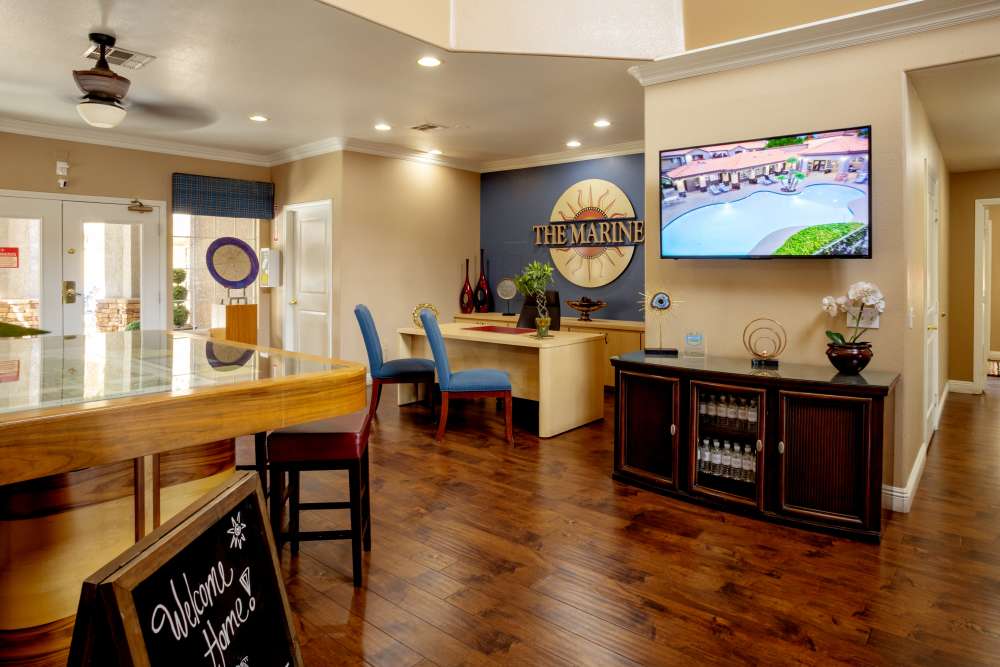 Interior view of club house