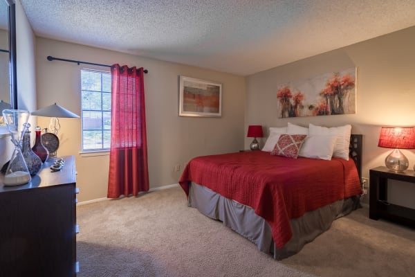 Bedroom at Presidio Apartments in Allen,Texas