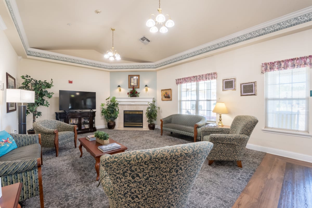 sitting area at Trustwell Living at Russ Place in Ruston, Louisiana