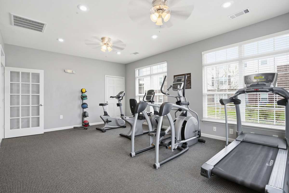 Fitness center at Wood Falls in Lebanon, Tennessee
