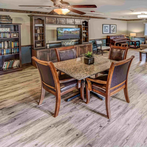 Dining room at Pacifica Senior Living Woodmont in Tallahassee, Florida