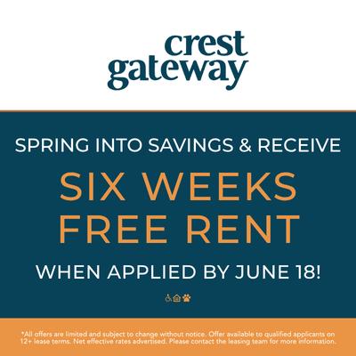 Specials at Crest Gateway in Charlotte, North Carolina