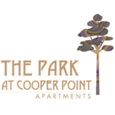 Our logo at The Park at Cooper Point Apartments in Olympia, Washington