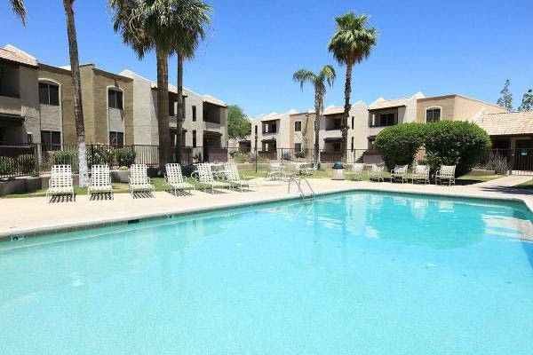 Beautiful swimming pool at The Agave in Tucson, Arizona