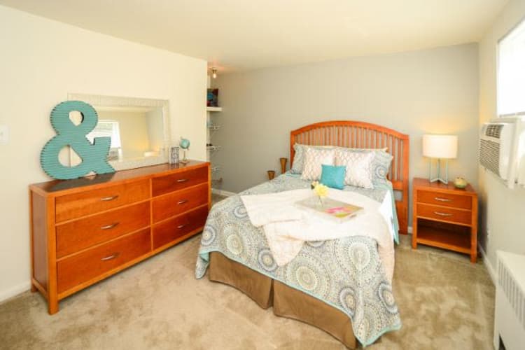 Beautiful bedroom at Wedgewood Hills Apartment Homes in Harrisburg