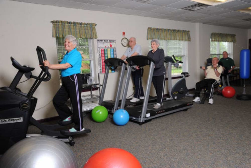 Gym at Arbour Square of Harleysville in Harleysville, Pennsylvania