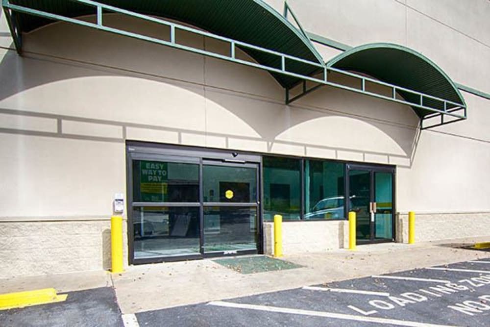 Entrance to Metro Self Storage in Sandy Springs, Georgia