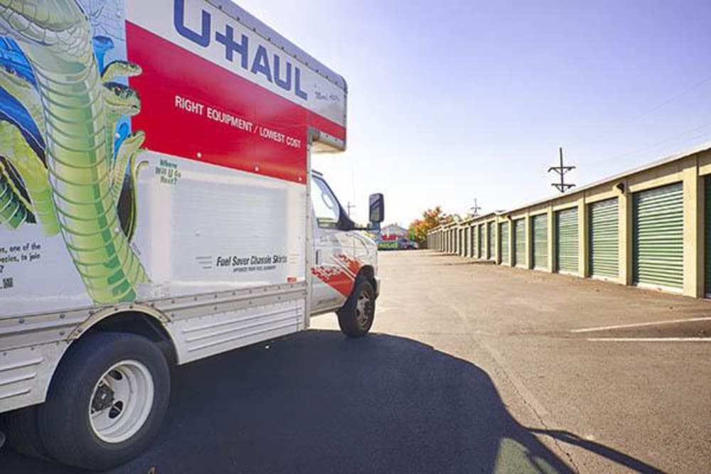 U-Haul truck for rent at Metro Self Storage in Willow Grove, Pennsylvania