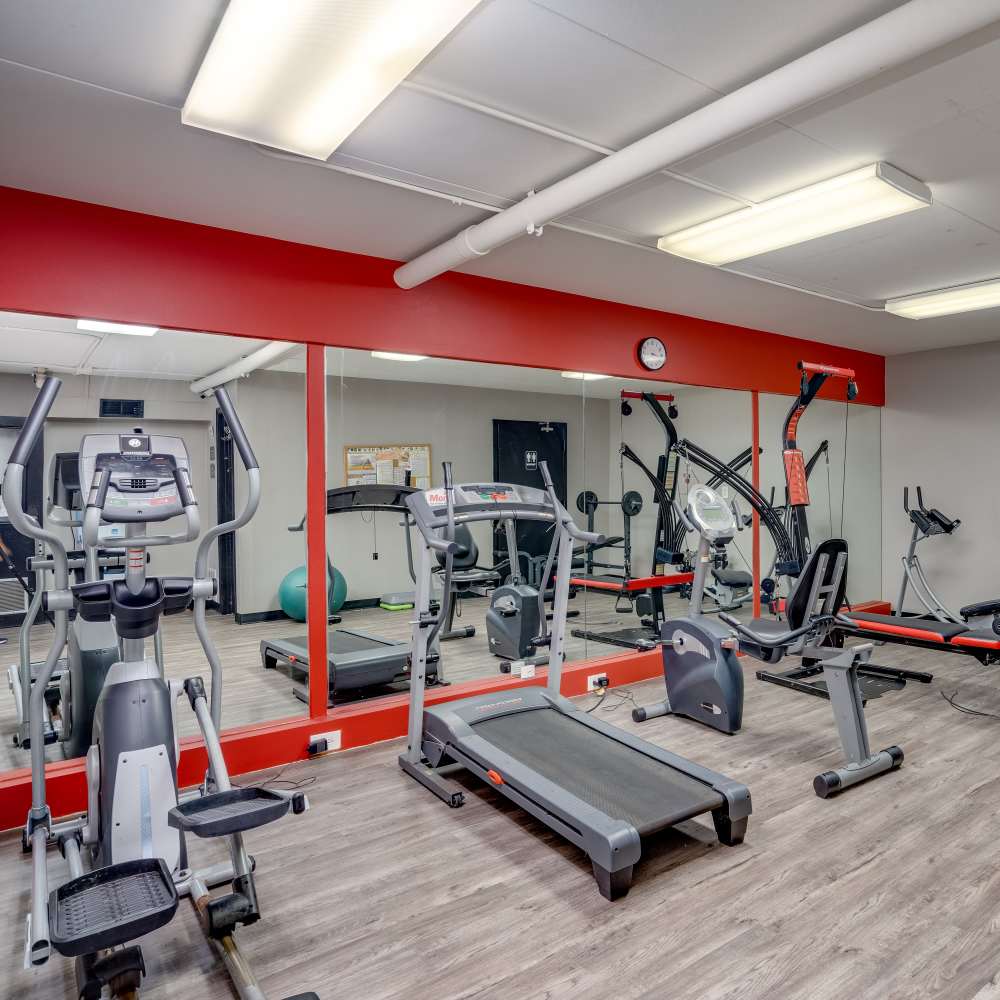 Fitness centre at Germantown Gardens in East Ridge, Tennessee