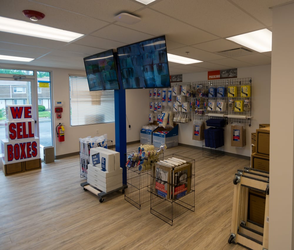 Leasing office at Storage Box Central in Lindenwold, New Jersey