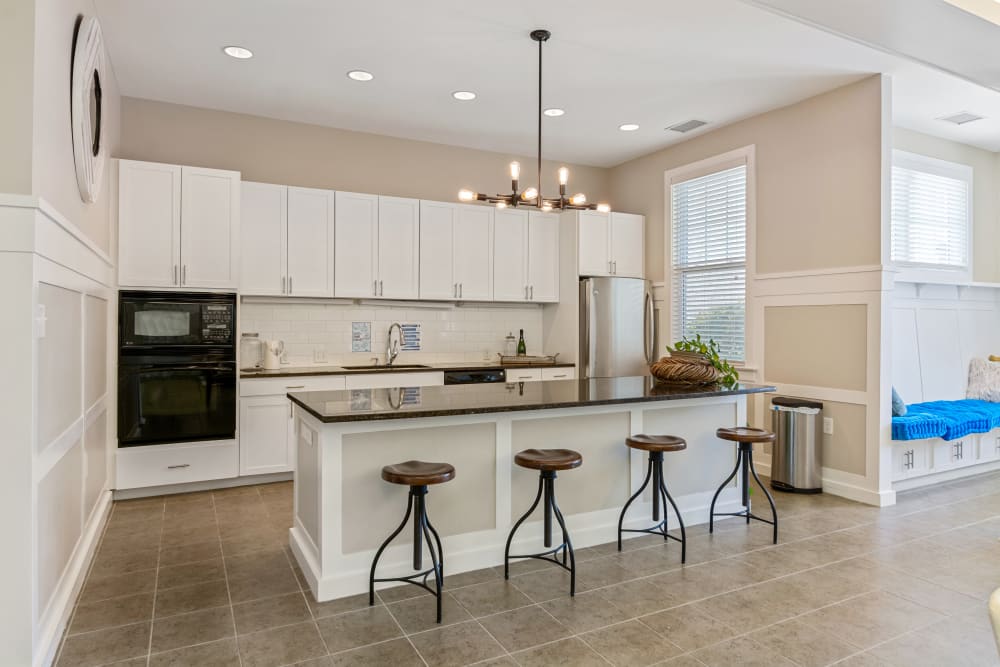 Kitchen in the clubhouse at Cottage Trails at Culpepper Landing in Chesapeake, Virginia