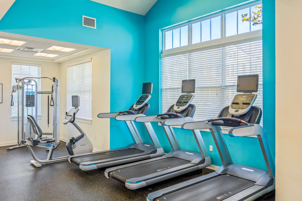 Cardio equipment at Cottage Trails at Culpepper Landing in Chesapeake, Virginia