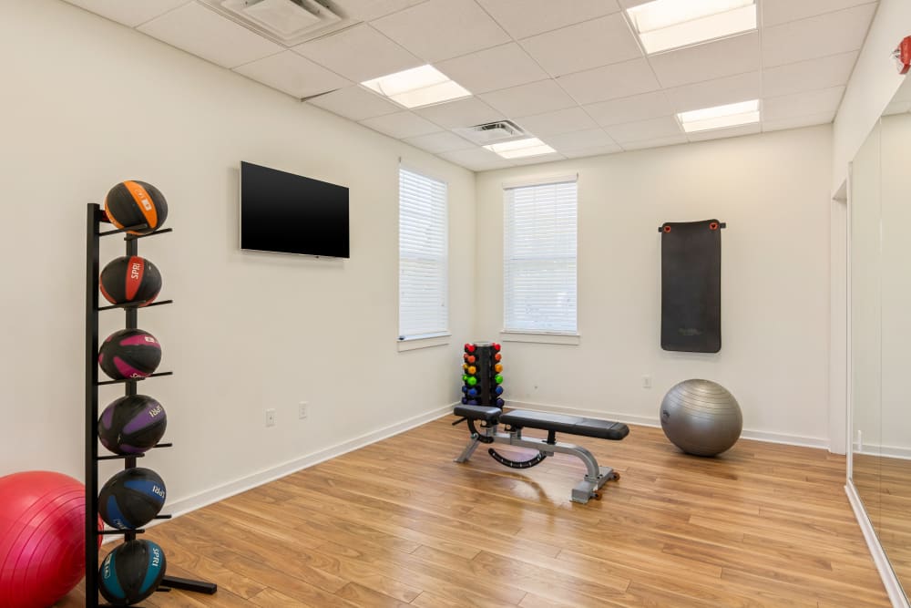 Pilates room at Cottage Trails at Culpepper Landing in Chesapeake, Virginia