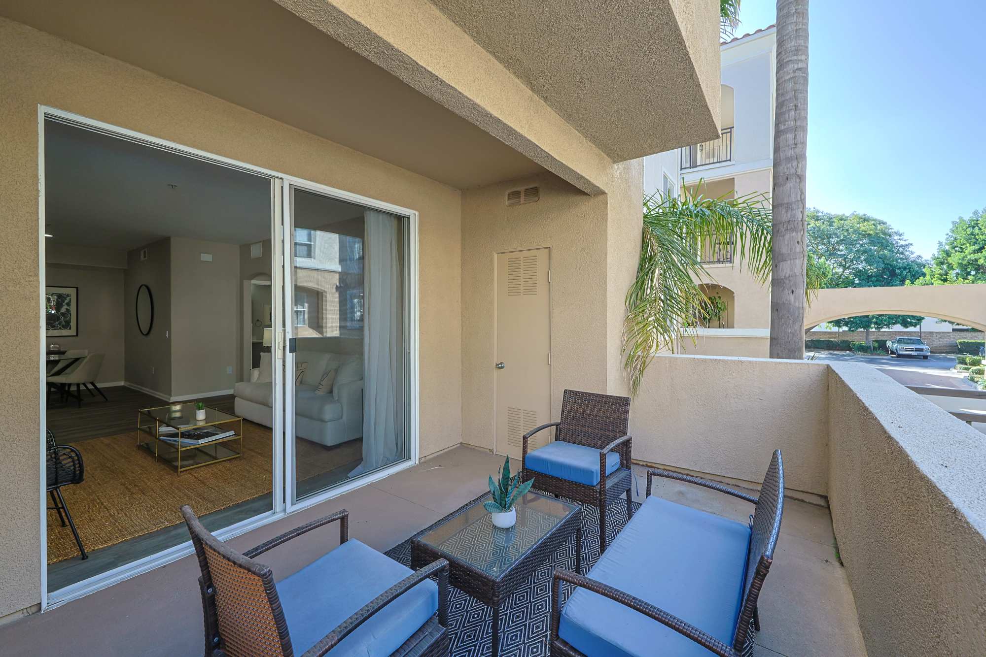 A spacious patio at Allure at Camarillo in Camarillo, California