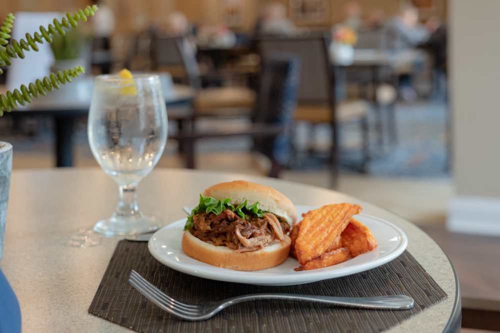 Gourmet dishes with seating at Harmony at Hershey in Hershey, Pennsylvania