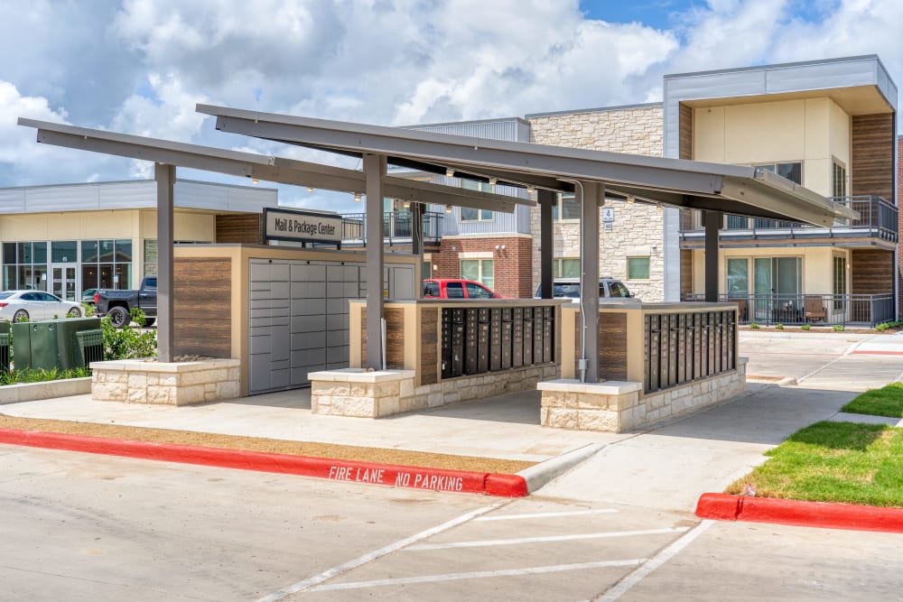 Exterior of leasing office at The Gates at Meadow Place in Willow Park, Texas