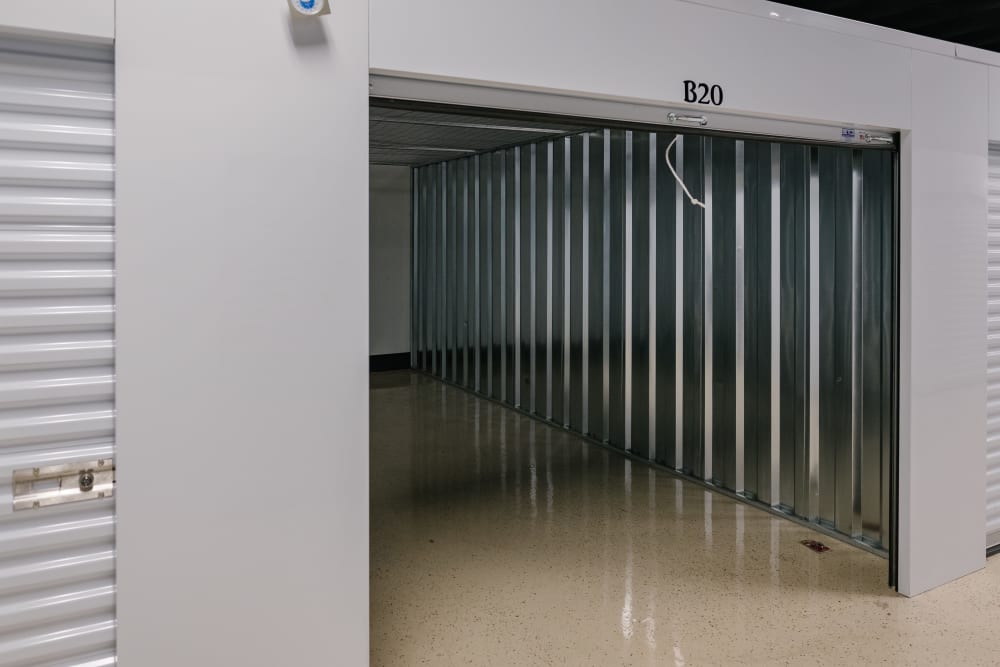 Roll-up doors on self storage units at StayLock Storage in Benton Harbor, Michigan