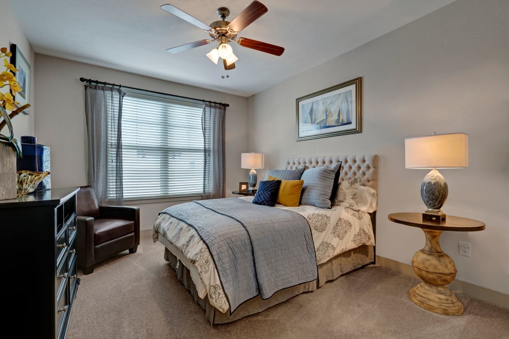 Spacious bedroom at Arrabella in Houston, Texas