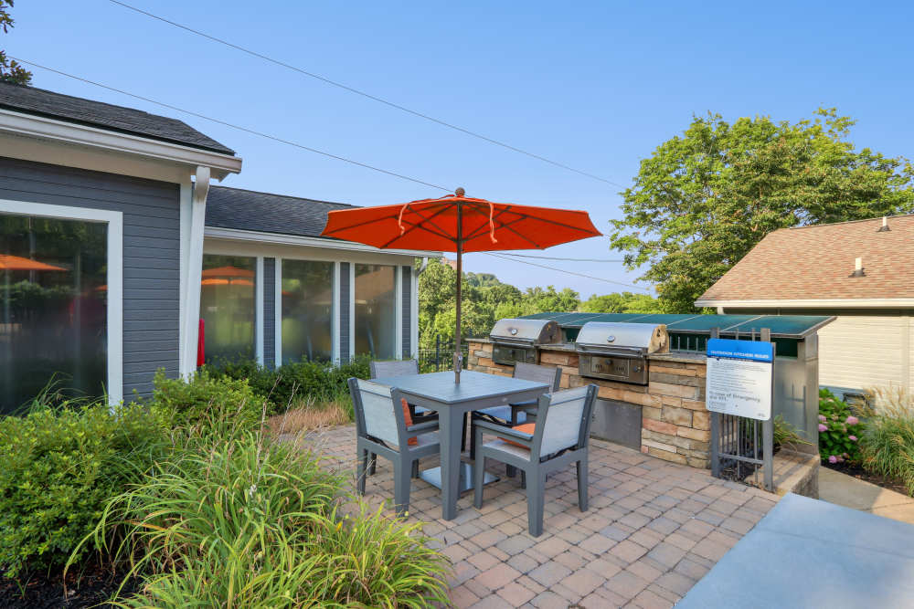 Barbequing stations at Ridgemont at Stringers Ridge in Chattanooga, Tennessee