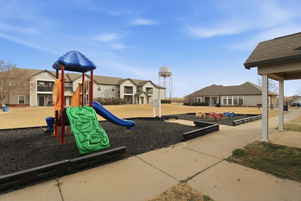 Kids playground at Avalon Park in Brownfield, Texas