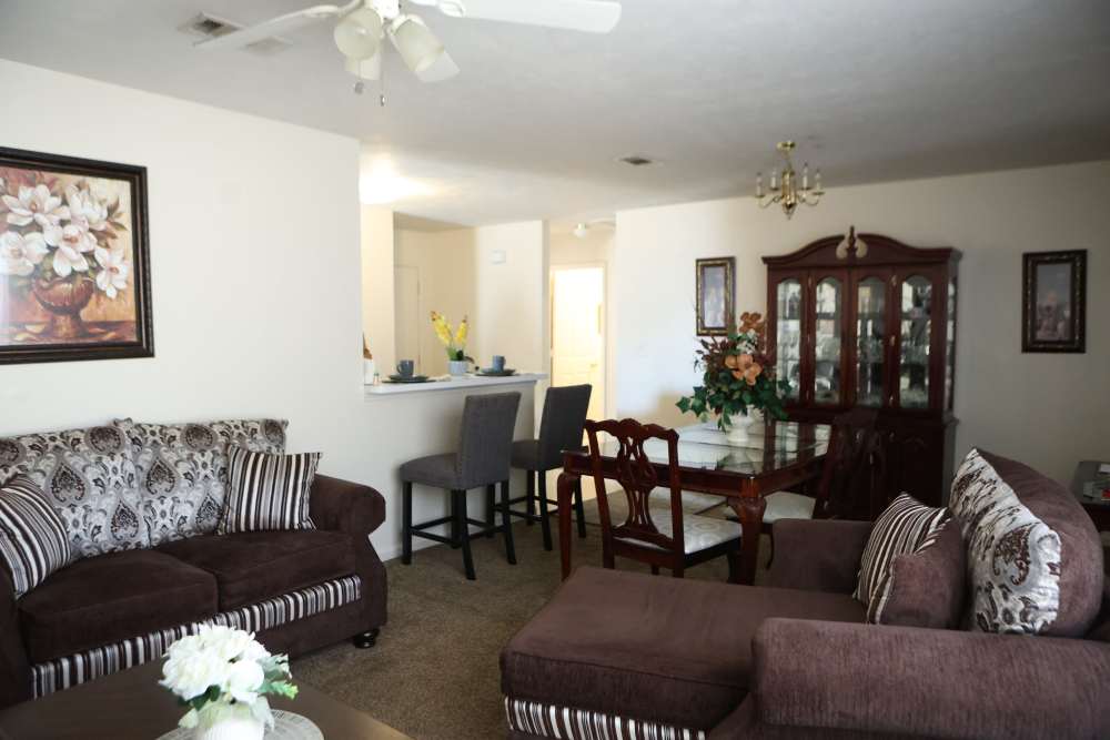 Living room at Arrington Estates of Clarksdale in Clarksdale, Mississippi