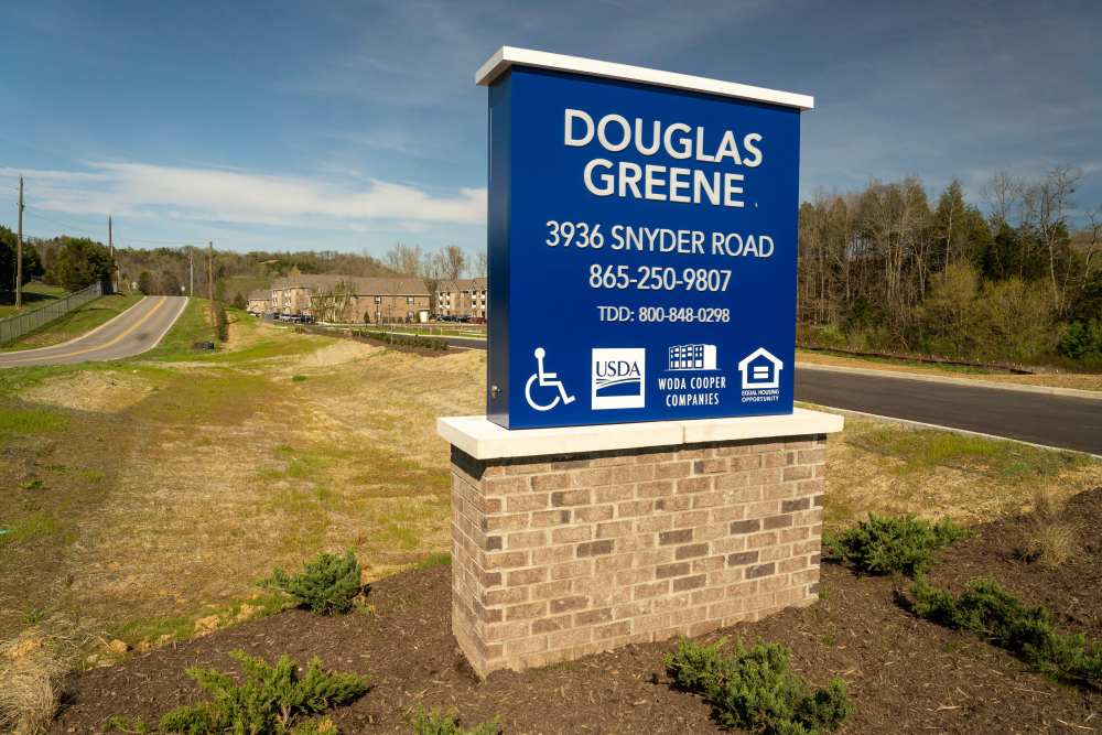 Entrance board at Douglas Greene in Kodak. TN