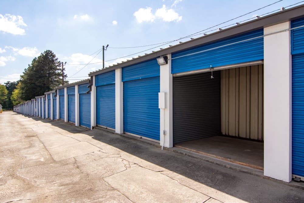 Open outdoor unit at Metro Self Storage in Decatur, GA