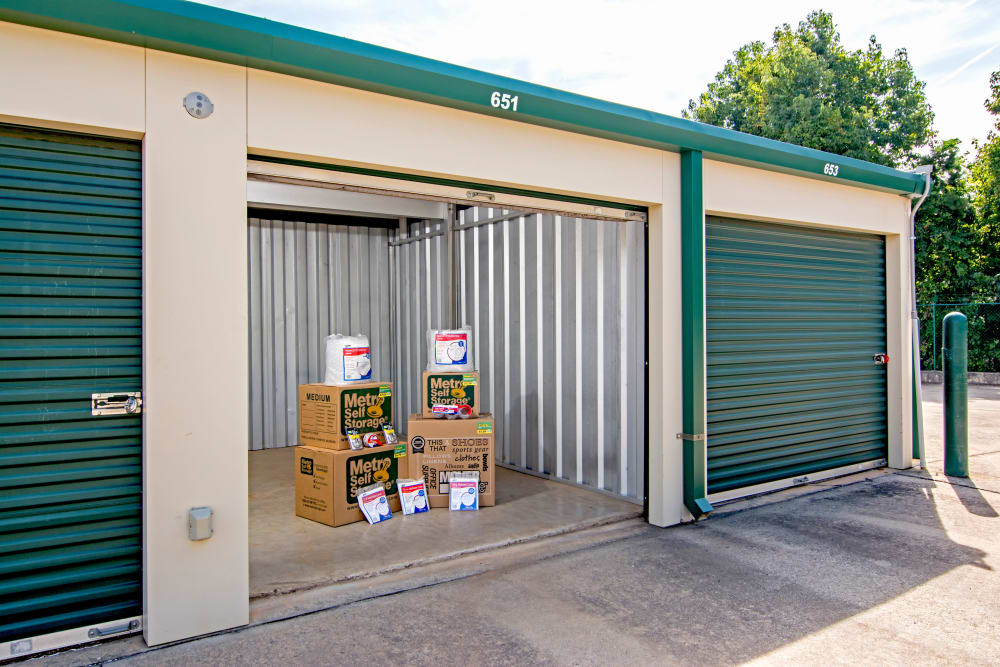 Open unit at Metro Self Storage in Mableton, Georgia