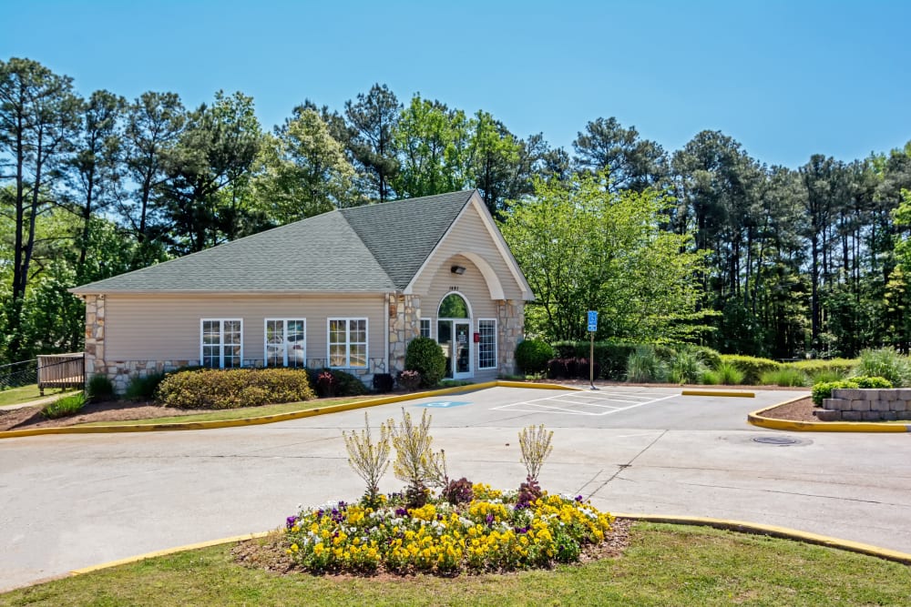 Parking area at Metro Self Storage in Stone Mountain, Georgia