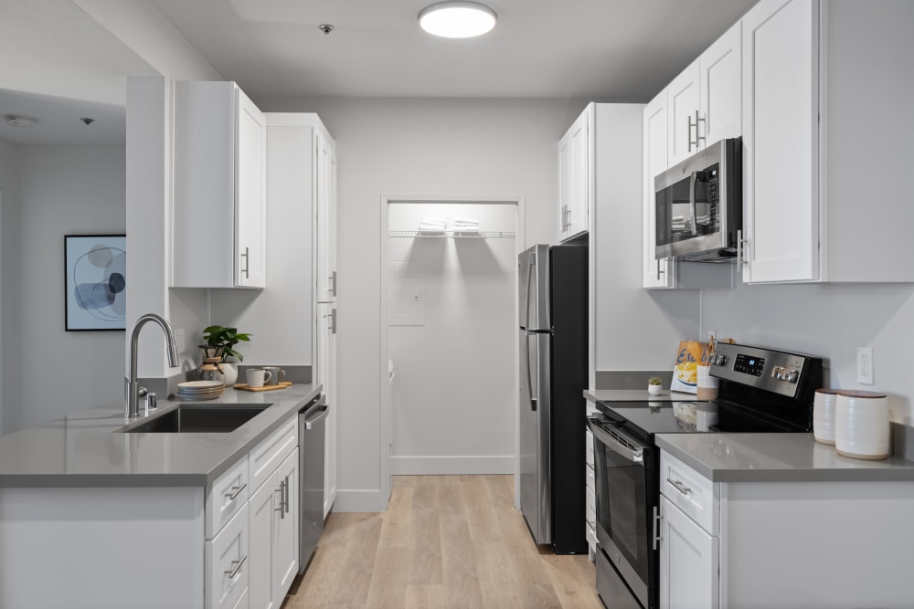 Kitchen area at Terra at Portola Park in Livermore, California