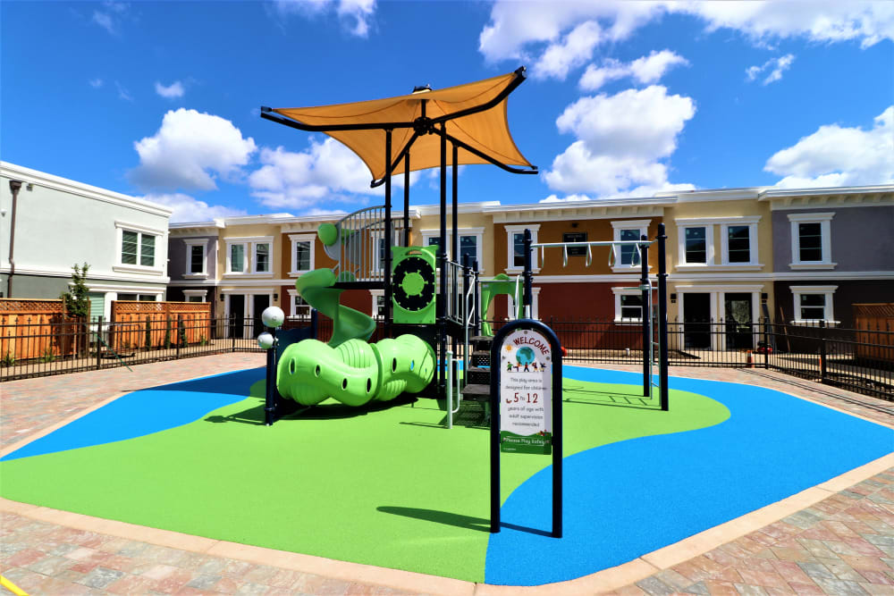 Onsite children's playground at Ramblewood Apartment Homes in Fremont, California