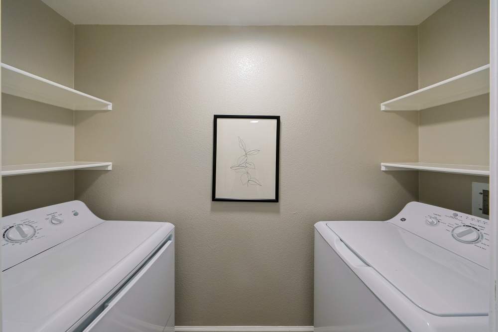 Washer and dryer in the laundry room at Allure at Camarillo in Camarillo, California