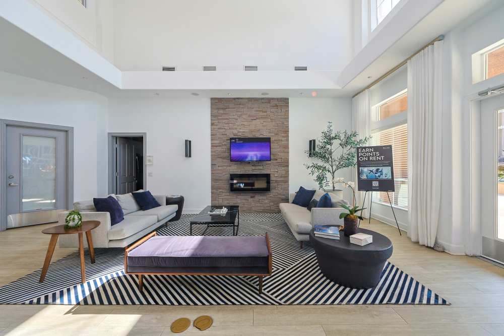 Modern resident lounge at Allure at Camarillo in Camarillo, California