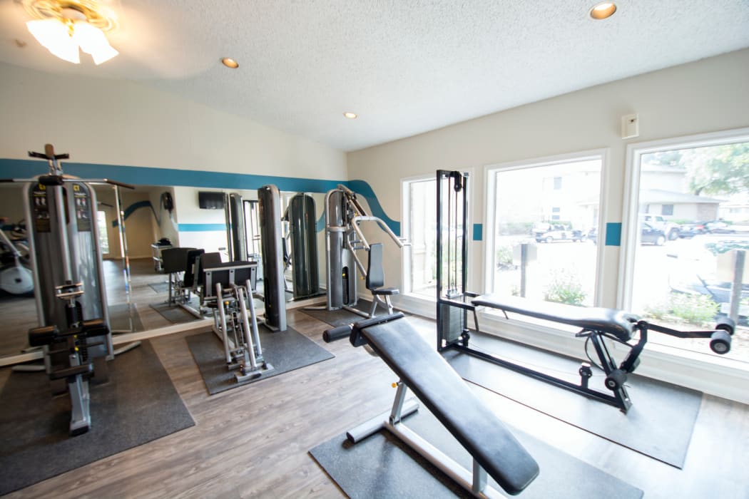 Fitness center at Stonecrossing of Westchase in Houston, Texas