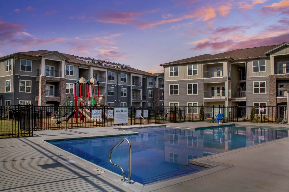 Community swimming pool at Jefferson's Landing in Louisville, Kentucky
