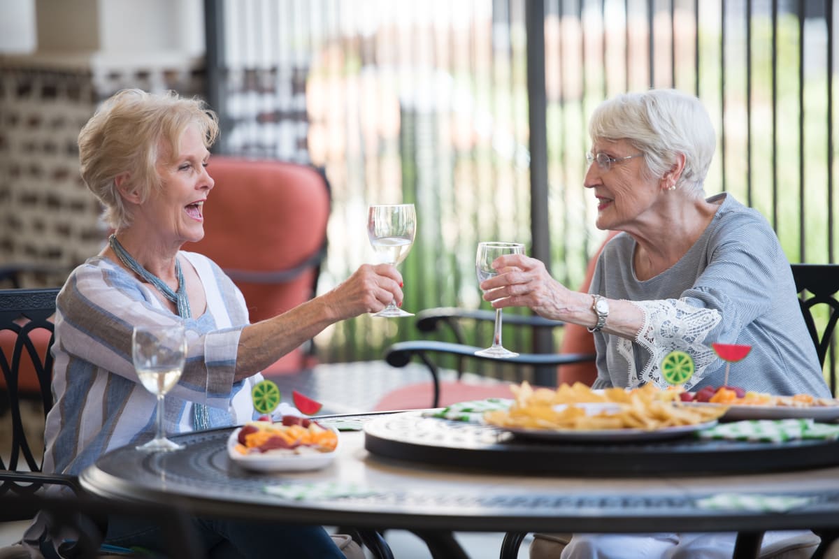Residents out to eat near The Claiborne at Thibodaux in Thibodaux, Louisiana.