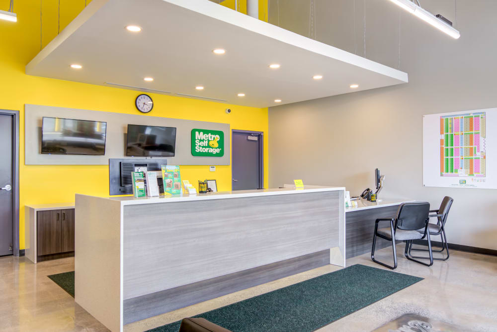 Front desk at Metro Self Storage