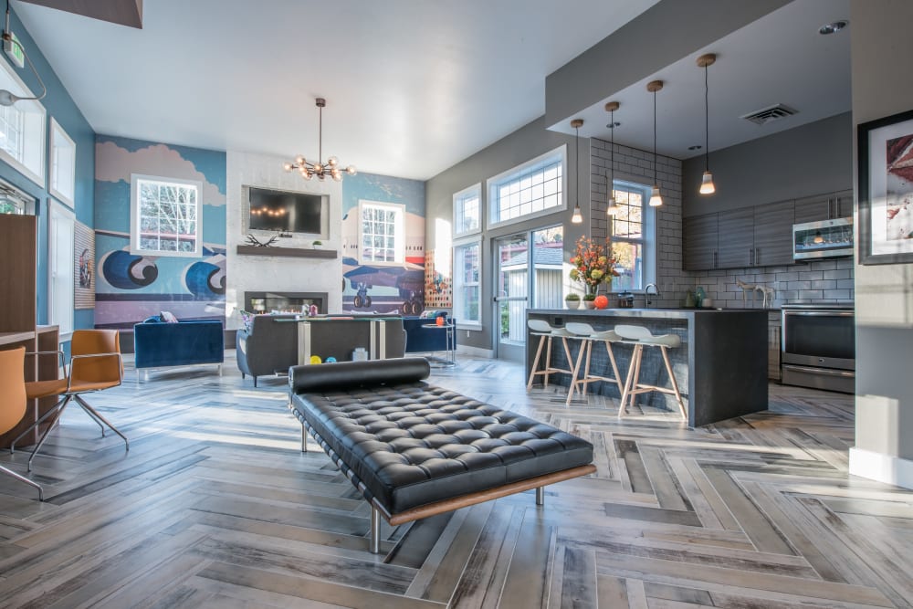 Community common area for resident use at Brookside Village in Auburn, Washington