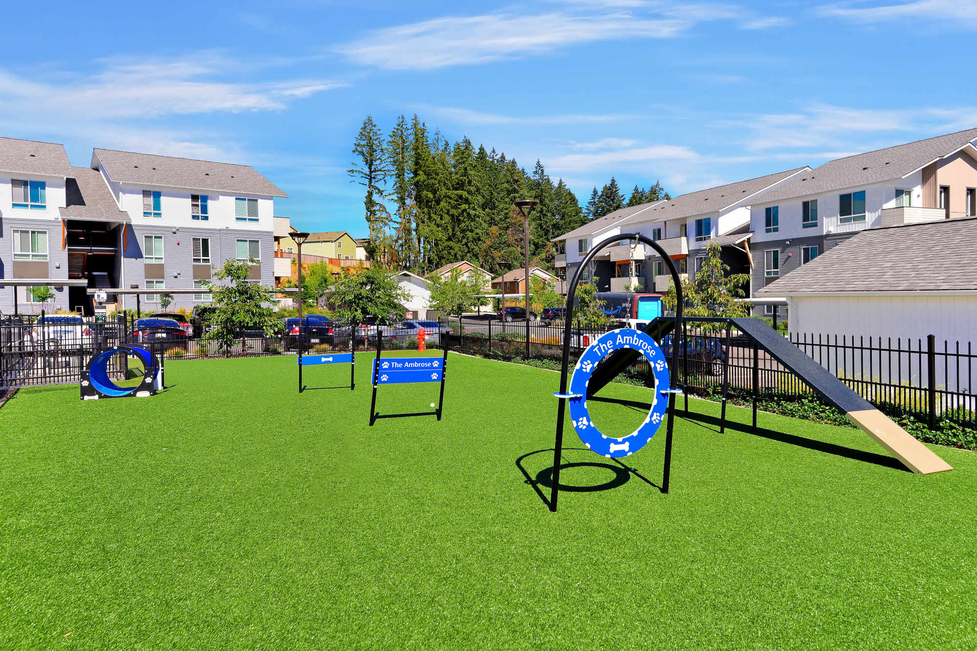 Dog park at Ambrose in Bremerton, Washington