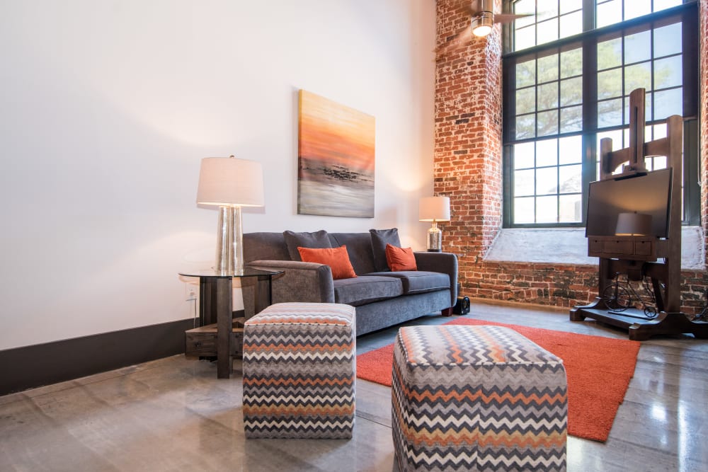 Swimming pool at Loray Mill Lofts in Gastonia, North Carolina