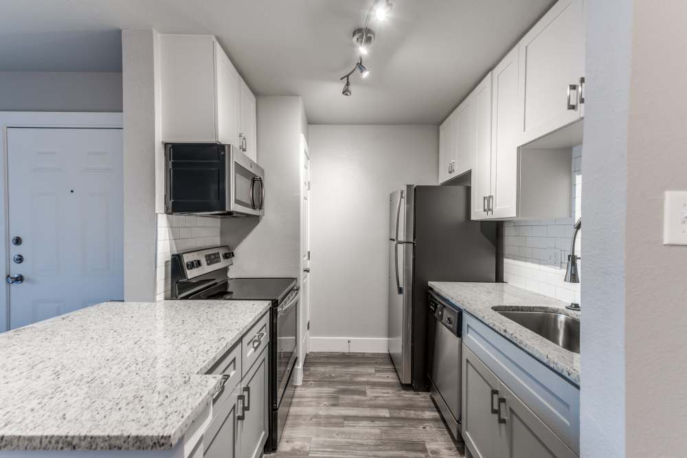 Kitchen at The Brighton in Houston, Texas