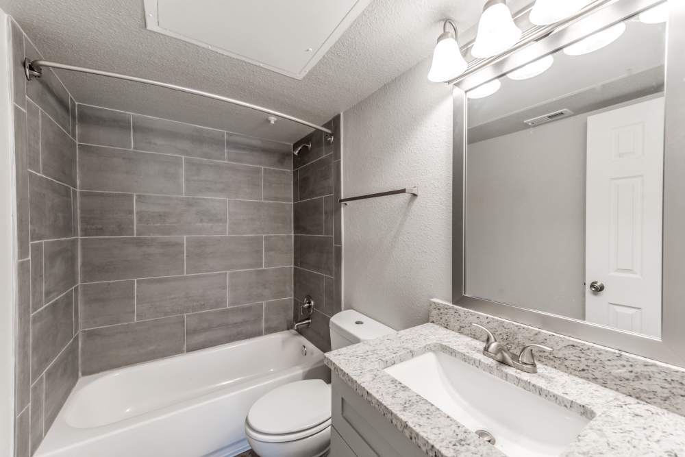 Bathroom at The Brighton in Houston, Texas