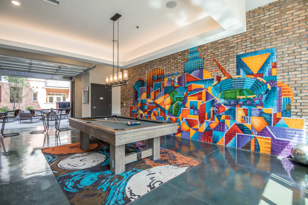 Pool Table at Mercury NoDa in Charlotte, North Carolina