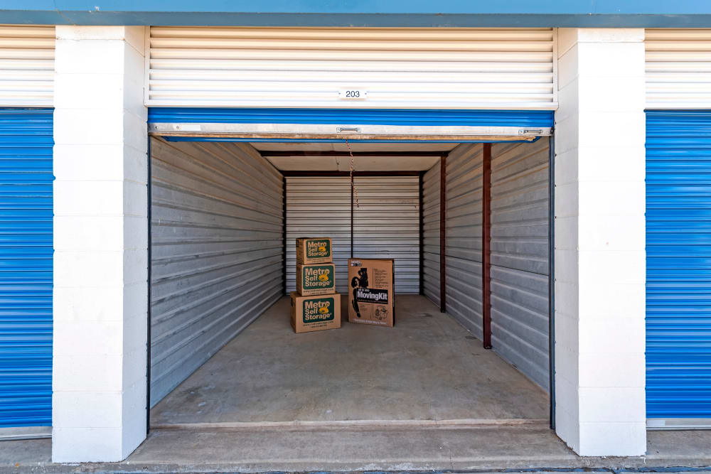 Outdoor units at Metro Self Storage in Plainview, Texas