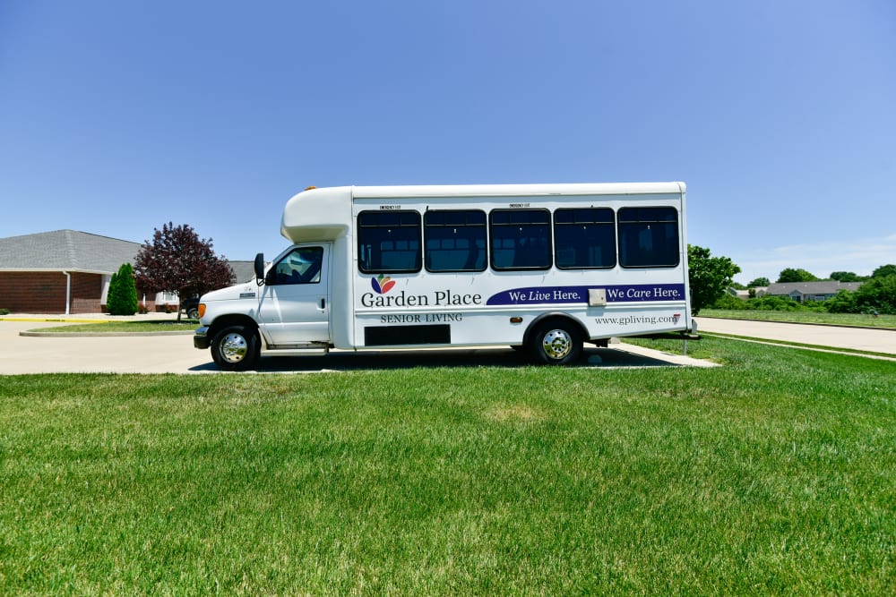 A comfortable transport vehicle at Garden Place Columbia in Columbia, Illinois. 