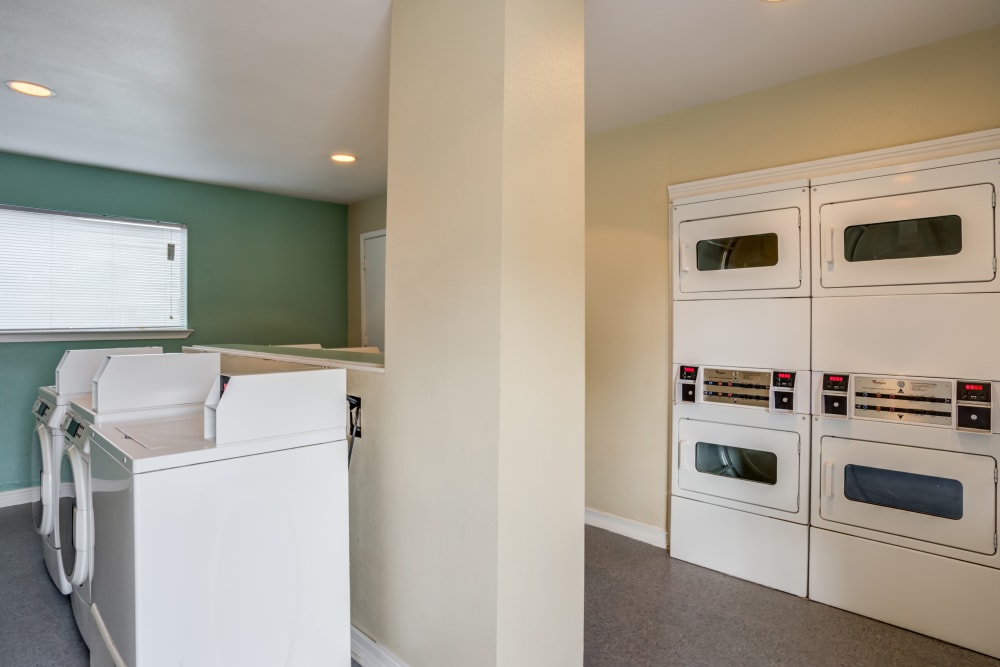 On site laundry facility at Riverstone Apartments in Bryan, Texas