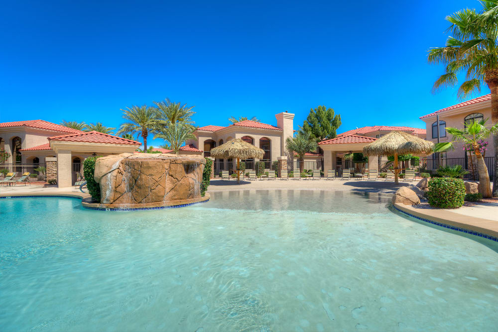 Beautiful swimming pool at San Lagos in Glendale, Arizona