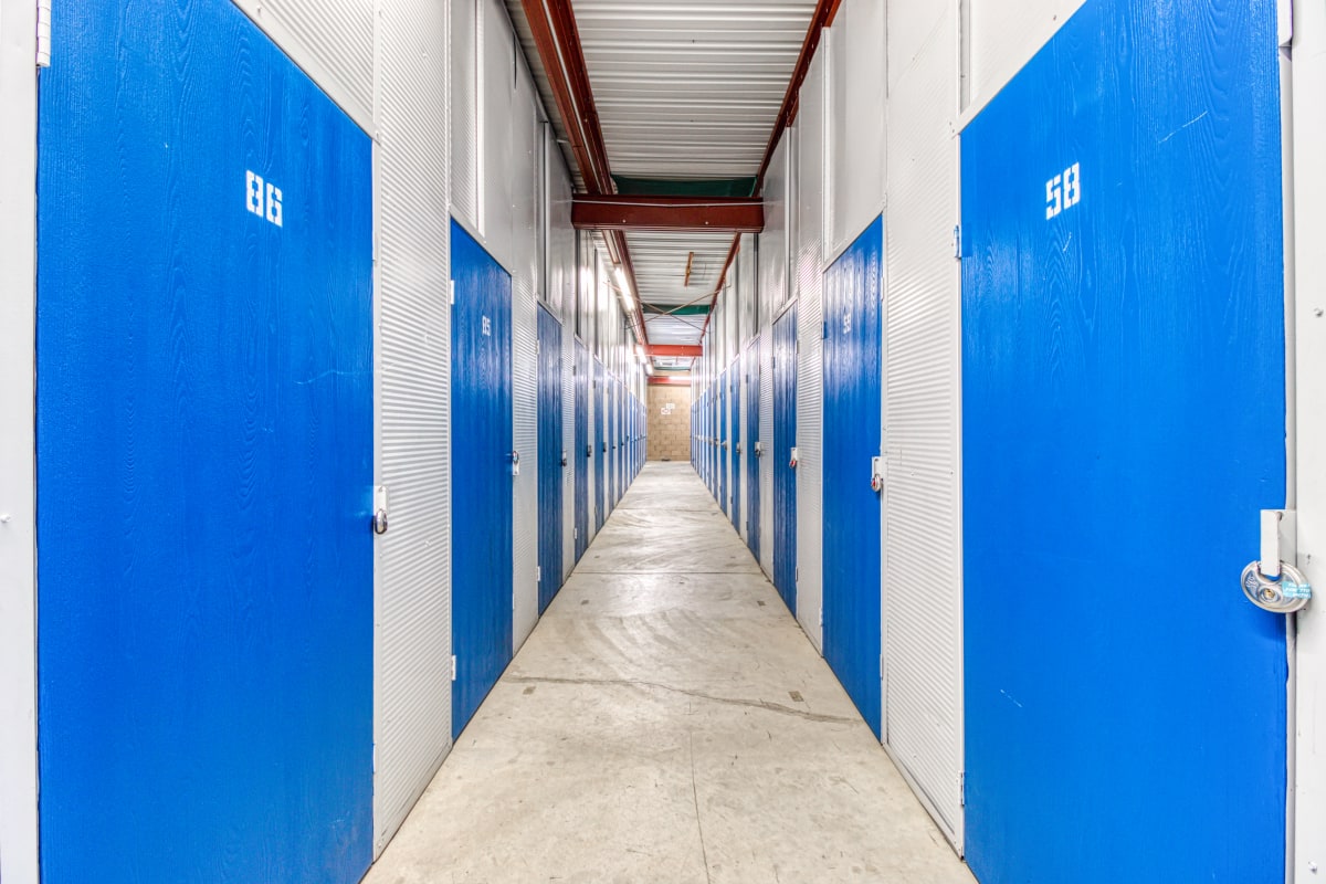 Climate-controlled storage units at Devon Self Storage in Palm Springs, California