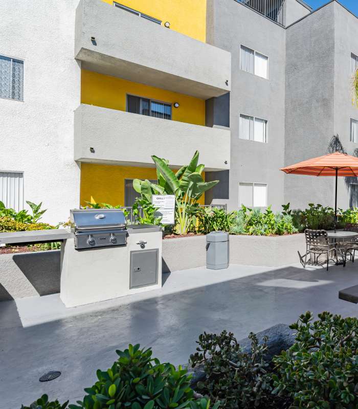 Barbecue Area at Legacy at Westglen in Glendale, California